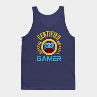 Certified Gamer - Funny Gamer Tank Top